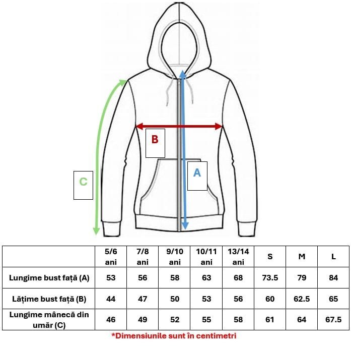 Hanorac cu glugă personalizabil cu broderie