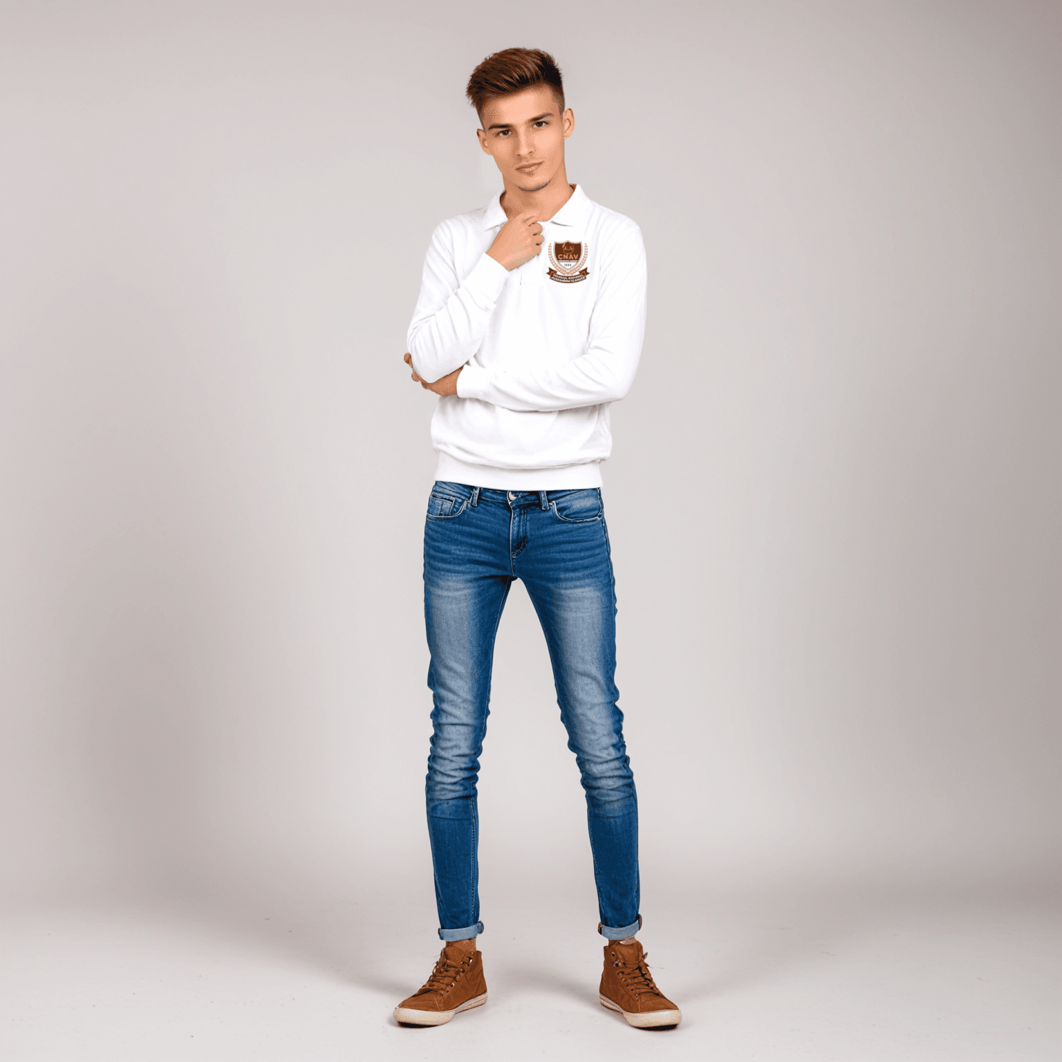 Bluză Polo cu Mâneci Lungi CNAV