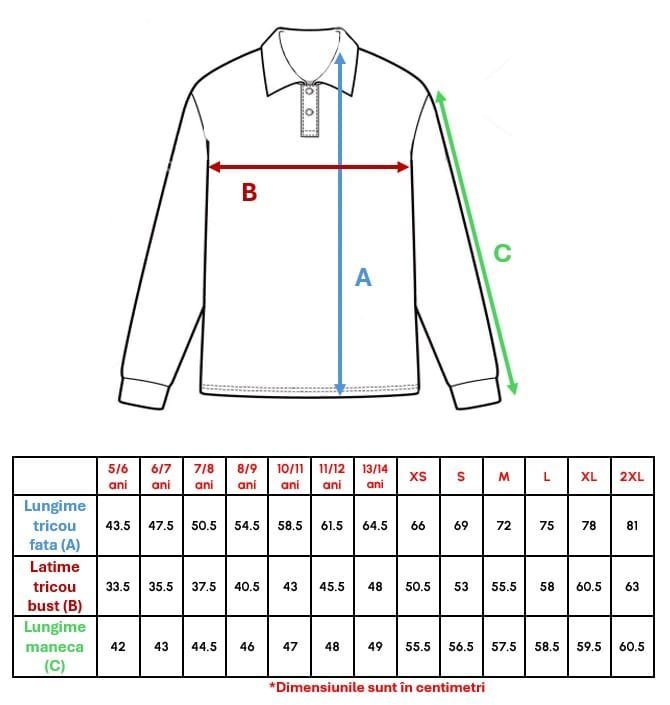Bluză Polo cu Mâneci Lungi CNAV